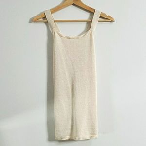 MASSIMO DUTTI Italian Yarn Elegant Tank
